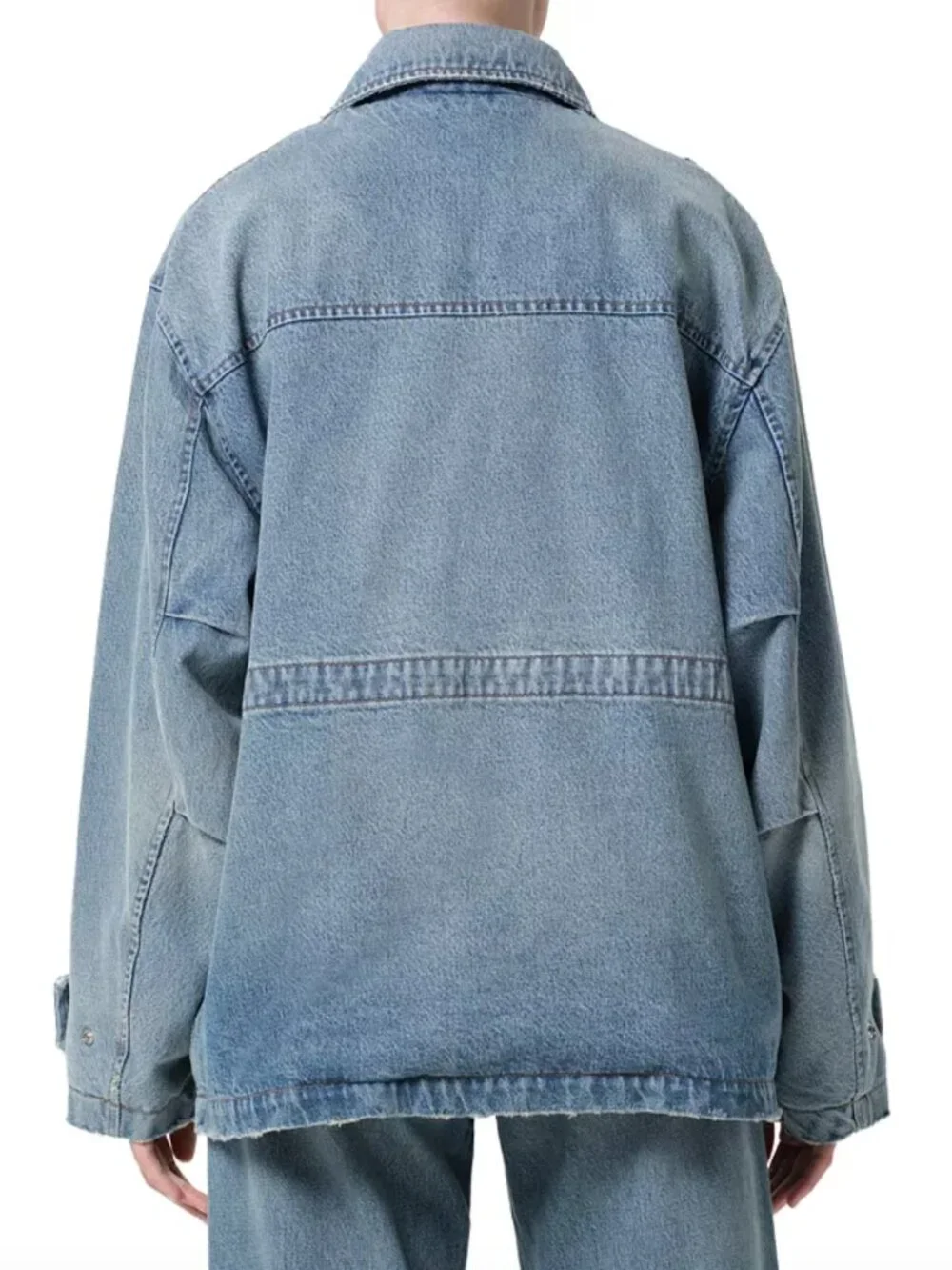 Agolde NWT Aubrey Denim Jacket in Conclusion Indigo Size L